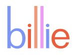 Billie logo for promo codes page